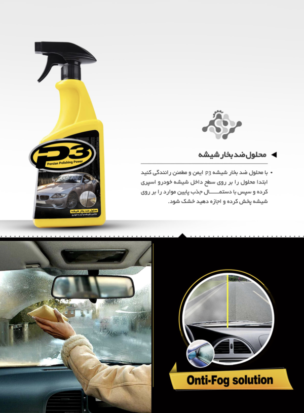 محلول ضد بخار شیشه